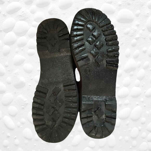 Olivia Miller Ladies Brown Reptile Combat Style Platform Boots Size 8 NWT - Picture 7 of 7